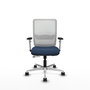 PIQUERAS Y CRESPO Silla de oficina Haches Azul marino y Blanco