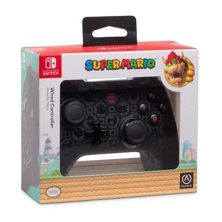 MANDO WIRED CONTROLLER NINTENDO SWITCH SÚPER MARIO BOWZER - USB 2.0 - 1.8M - NEGRO MANDO WIRED CONTROLLER NINTENDO SWITCH SÚPER MARIO BOWZER - USB 2.0 - 1.8M - NEGRO