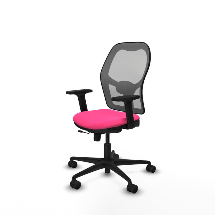 PIQUERAS Y CRESPO Silla de oficina Jorquera Rosa y Gris