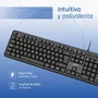 Iggual CK-OFFICE-105T Teclado Oficina USB QWERTY Español Negro