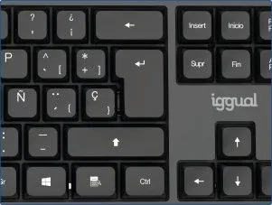 Iggual Teclado de Oficina USB Estándar CK-OFFICE-105T Negro Iggual Teclado de Oficina USB Estándar CK-OFFICE-105T Negro