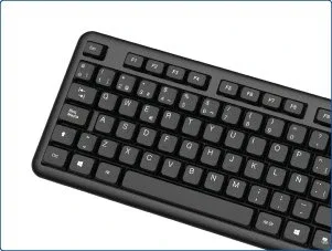 Iggual CK-OFFICE-105T Teclado Oficina USB QWERTY Español Negro
