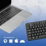 Iggual CK-OFFICE-105T Teclado de Oficina USB, QWERTY Español Completo 105 Teclas, Layout Español, Negro, Plug & Play, Antideslizante, Resistente a Salpicaduras