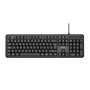 Iggual CK-OFFICE-105T Teclado de Oficina USB, QWERTY Español Completo 105 Teclas, Layout Español, Negro, Plug & Play, Antideslizante, Resistente a Salpicaduras
