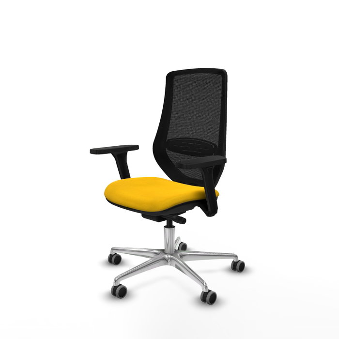 PIQUERAS Y CRESPO Silla de oficina Mardos con mecanismo Sincro/Traslack, Amarillo y Negro PIQUERAS Y CRESPO Silla de oficina Mardos con mecanismo Sincro/Traslack, Amarillo y Negro