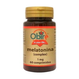 Obire Melatonina Complex 1 mg 60 comprimidos Complemento Alimenticio para el Sueño