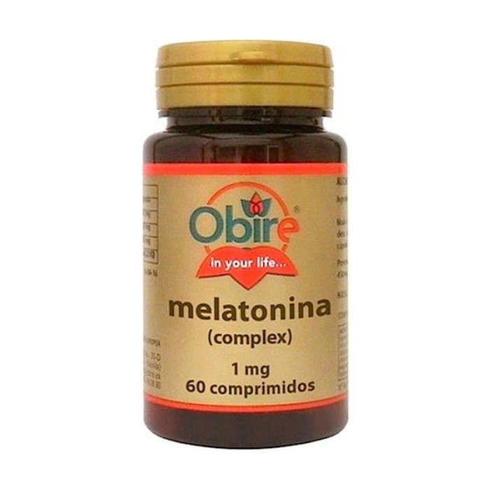 Obire Melatonina Complex 1 mg 60 comprimidos Complemento Alimenticio para el Sueño Obire Melatonina Complex 1 mg 60 comprimidos Complemento Alimenticio para el Sueño