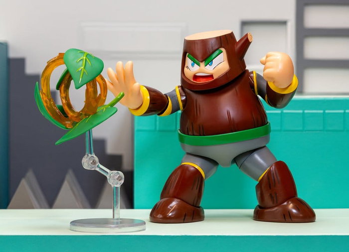 Mega Man Figuras Wood Man 11 cm