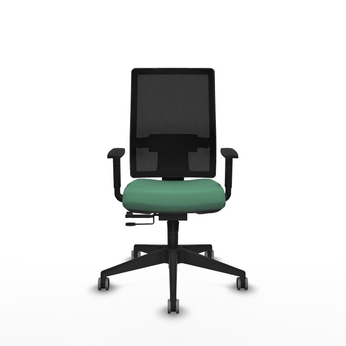 PIQUERAS Y CRESPO Silla de oficina Horna Verde esmeralda y Negro con mecanismo Sincro/Traslack PIQUERAS Y CRESPO Silla de oficina Horna Verde esmeralda y Negro con mecanismo Sincro/Traslack
