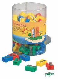 Faibo Afilalápices Rectangular Plástico C-Surtidos Bote 100 Ud