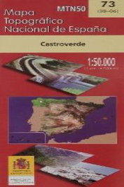 IGN.INSTITUTO GEOGRAFICO NAC. MTN 50. Hoja 73, Castroverde - (73).MAPA TOPOGRAFICO CASTROVERDE (1:50.000)