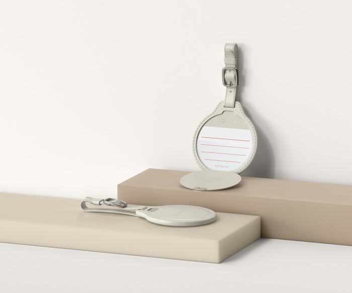 Satechi Vegan Leather FindAll™ Luggage Tag Sand Satechi Vegan Leather FindAll™ Luggage Tag Sand