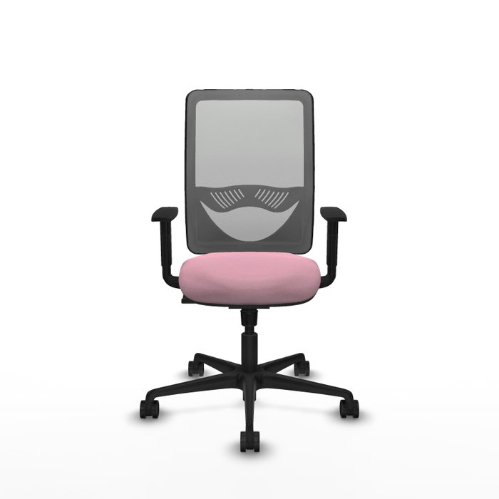 PIQUERAS Y CRESPO Silla de oficina Zulema Rosa y Gris