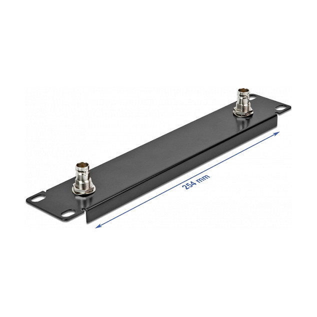 DeLOCK Panel de 10 pulgadas con 2 x BNC hembra 1U negro DeLOCK Panel de 10 pulgadas con 2 x BNC hembra 1U negro
