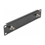 DeLOCK Panel de 10 pulgadas con 2 x BNC hembra 1U negro