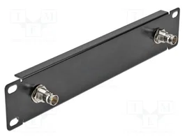 DeLOCK Panel de 10″ con 2 x BNC hembra 1U Negro
