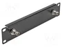 DeLOCK Panel de 10″ con 2 x BNC hembra 1U Negro