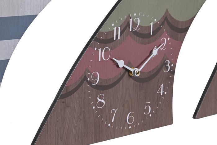 DKD Home Decor Reloj de Pared Surf Multicolor MDF DKD Home Decor Reloj de Pared Surf Multicolor MDF
