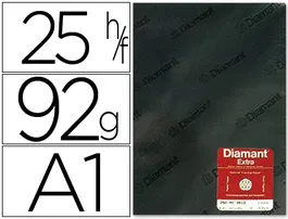 Papel Vegetal Diamant Din A1 92 gr Hoja 125 unidades