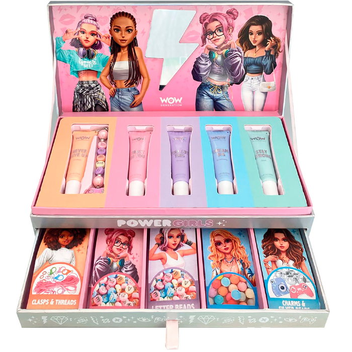 Kids Licensing Set de 5 Brillos Labiales Wow Generation con Charms DIY Kids Licensing Set de 5 Brillos Labiales Wow Generation con Charms DIY