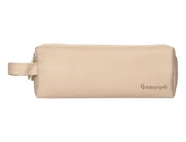 Liderpapel Estuche Portatodo Classic Rectangular con Asa 2 Cremalleras 210x80mm Crema