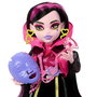 Monster High Skulltimate Secrets Neon Frights Draculaura con Color Reveal y Accesorios Brillantes Hnf78 - Muñeca de Colección +19 Sorpresas