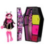 Monster High Skulltimate Secrets Neon Frights Draculaura con Color Reveal y Accesorios Brillantes Hnf78 - Muñeca de Colección +19 Sorpresas