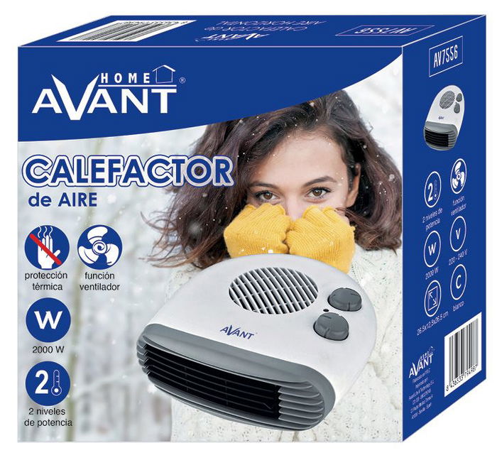 AVANT Calefactor de Ruedas Portátil 2000W