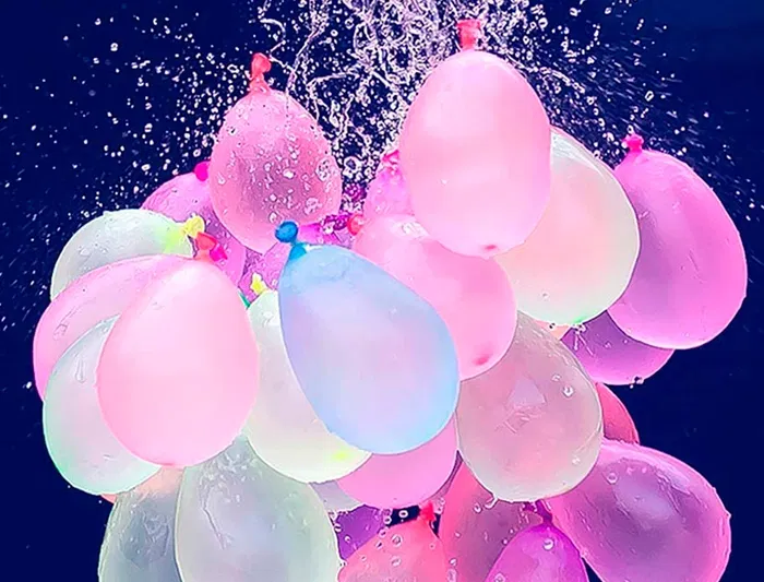 Blanca Globos de Agua 100% Látex Biodegradable Bolsa 100 Unidades Colores Surtidos