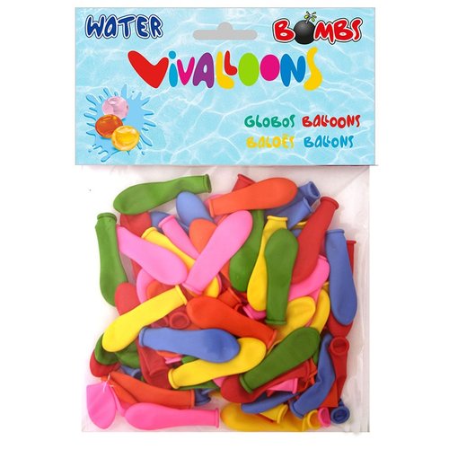 VIVALLOONS Globos de Agua Colores Surtidos Bolsa de 100 Unidades VIVALLOONS Globos de Agua Colores Surtidos Bolsa de 100 Unidades