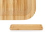 Kinvara Tabla Bambú Rectangular Aperitivo 30x15 cm Marrón (Set de 12)