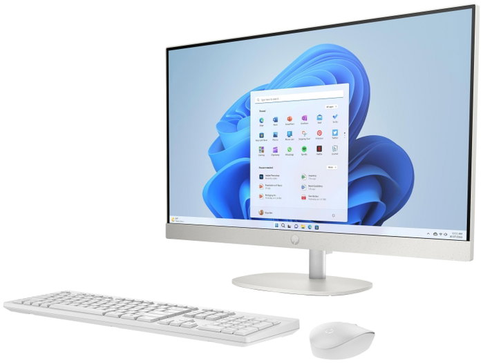 HP All-in-One 27 con Intel Core Ultra 7, 16GB, 512GB SSD, 27 pulgadas, Blanco