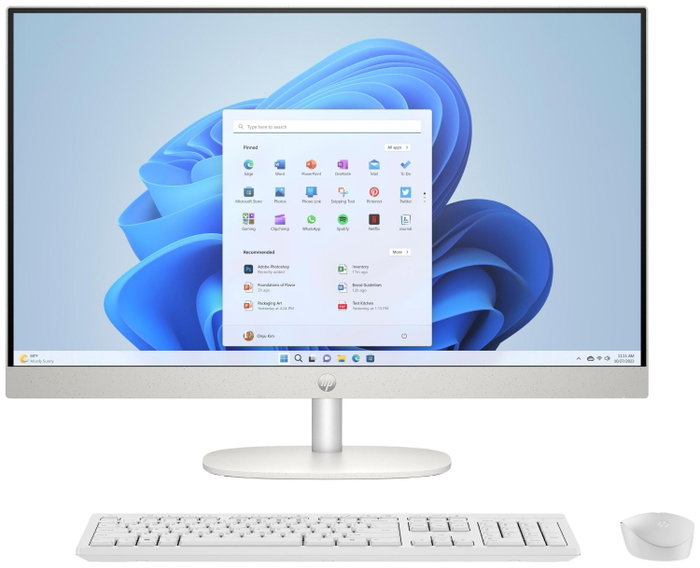 HP All-in-One 27 con Intel Core Ultra 7, 16GB, 512GB SSD, 27 pulgadas, Blanco