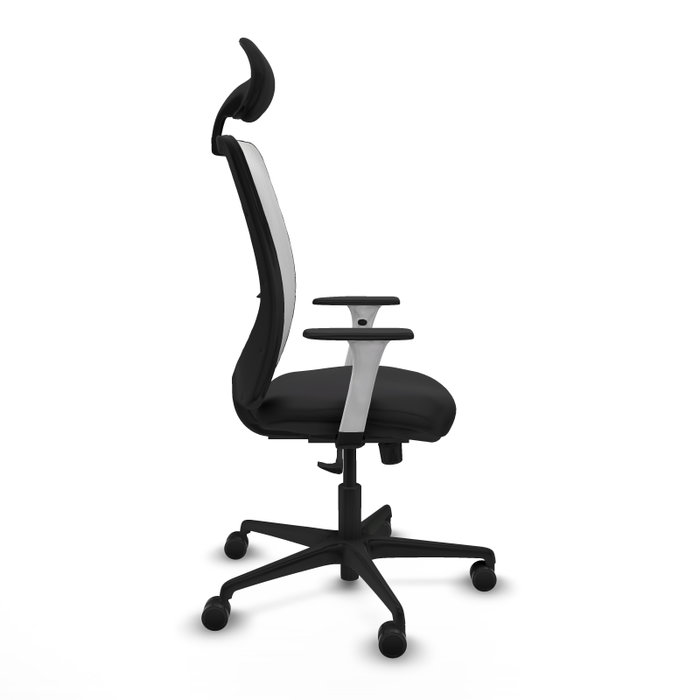 PIQUERAS Y CRESPO Silla de oficina Zulema con mecanismo Sincro, Negro y Blanco PIQUERAS Y CRESPO Silla de oficina Zulema con mecanismo Sincro, Negro y Blanco