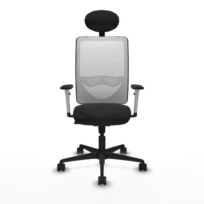 PIQUERAS Y CRESPO Silla de oficina Zulema con mecanismo Sincro, Negro y Blanco PIQUERAS Y CRESPO Silla de oficina Zulema con mecanismo Sincro, Negro y Blanco