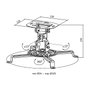 LogiLink BP0057 Soporte de Techo para Proyector Blanco