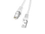 Lanberg PCF6-10CC/0300-W Cable de Red Cat6 F/UTP (FTP) RJ45 Macho a Macho 3 Metros Blanco