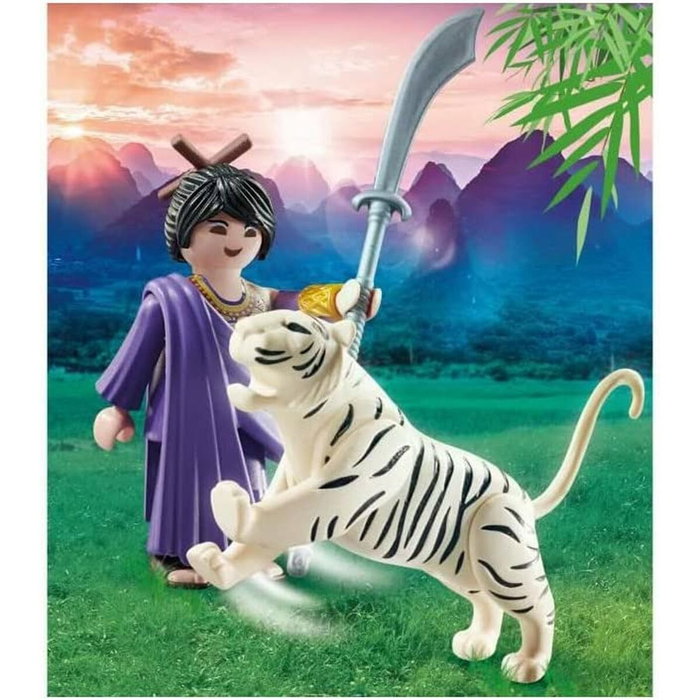 Playmobil Luchadora Asiática con Tigre y Espada Samurái 70382 Playmobil Luchadora Asiática con Tigre y Espada Samurái 70382
