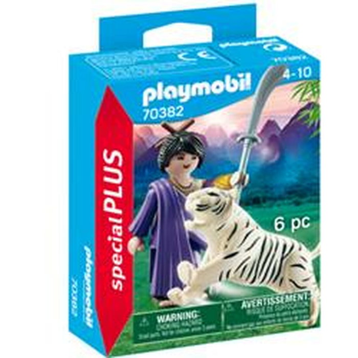 Playmobil Luchadora Asiática con Tigre y Espada Samurái 70382 Playmobil Luchadora Asiática con Tigre y Espada Samurái 70382