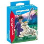 Playmobil Luchadora Asiática con Tigre y Espada Samurái 70382
