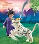 Playmobil Luchadora Asiática con Tigre y Espada Samurái 70382