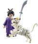 Playmobil Luchadora Asiática con Tigre y Espada Samurái 70382