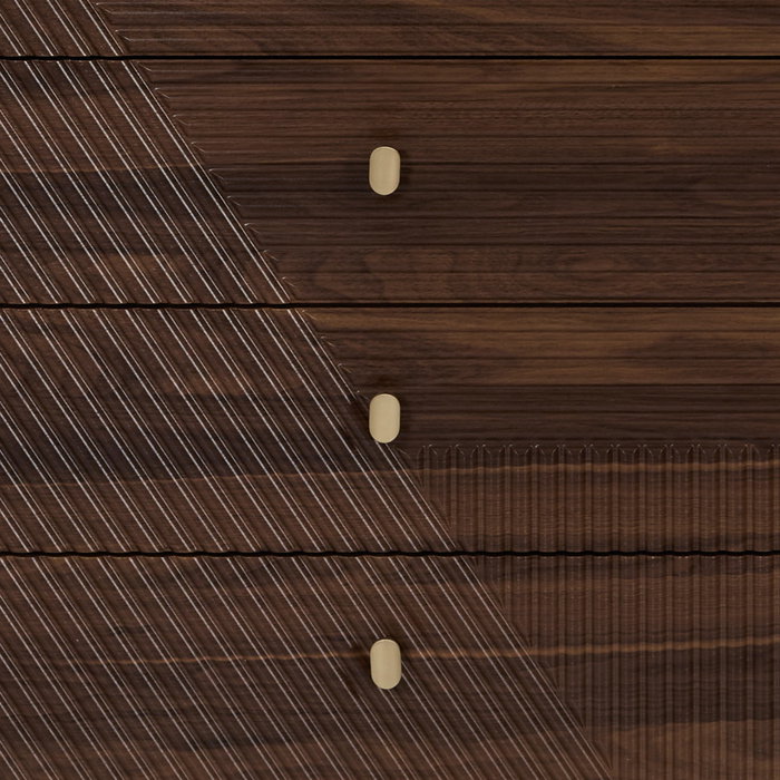 Home Deco Factory Cómoda 4 Cajones Tiffany Cocooning 60x40 cm h.90 cm