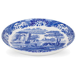 Spode Fuente Redonda Honda Blue Italian Diámetro 30 cm Apta Lavavajillas Microondas Horno