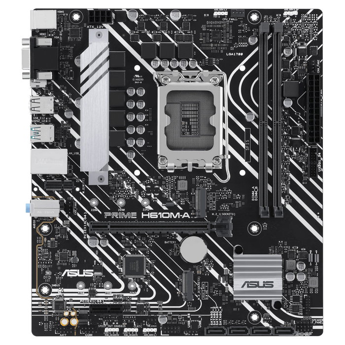 ASUS PRIME H610M-A-CSM Intel H610 LGA 1700 DDR5 Micro ATX