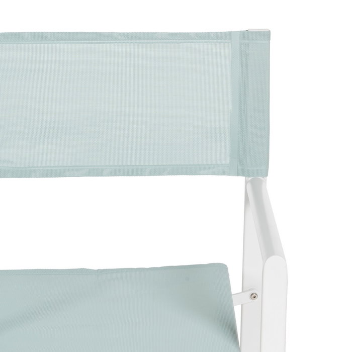 Silla Director Verde-Blanco 56 X 53 X 84 cm (Set de 2)