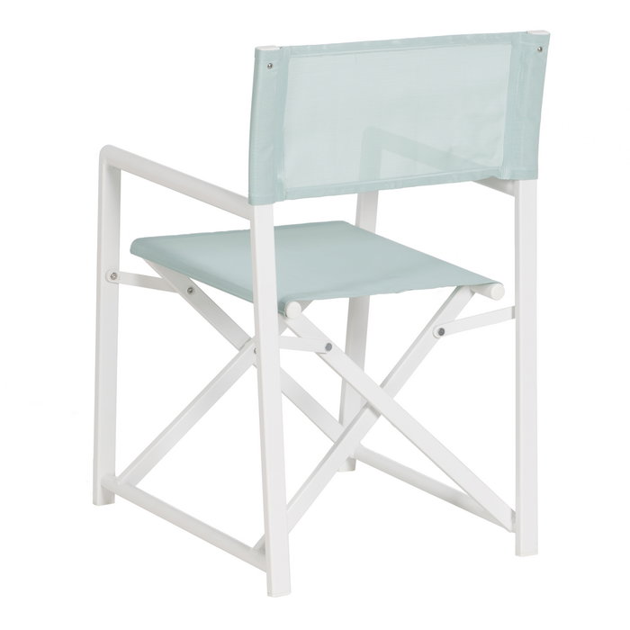 Silla Director Verde-Blanco 56 X 53 X 84 cm (Set de 2)