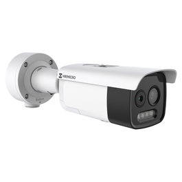 Hikvision HM-TD2628-3/G1/T3A Cámara IP Térmica de Seguridad Exterior Bi-Espectro, Resolución 256x192, 5 MP, IP67, WDR, 25 mK, 3.33 mRad, Detección de Fuego, 32 Idiomas