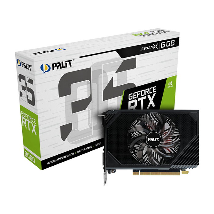 XpertVision Palit GeForce RTX 3050 StormX 6GB GDDR6 XpertVision Palit GeForce RTX 3050 StormX 6GB GDDR6