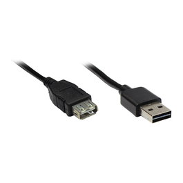 GoodConnections Cable de extensión USB 2.0 A macho a A hembra, 2m